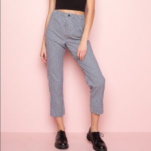 Brandy Melville gingham Tilden pants